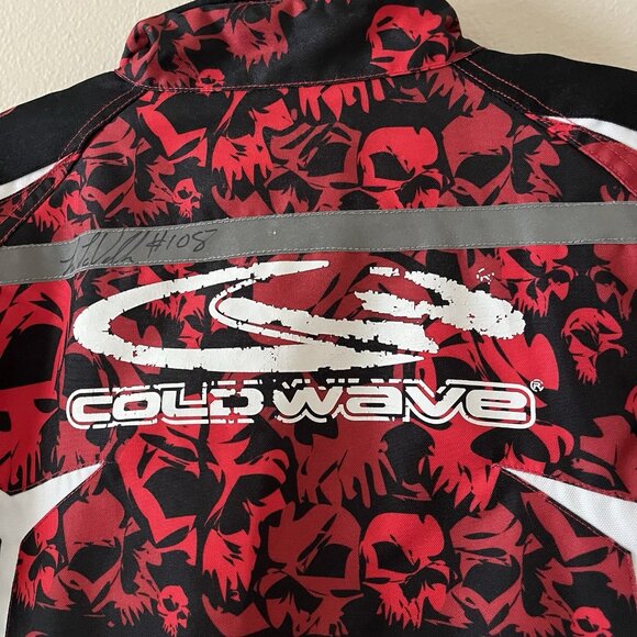 coldwave snowmobile jacket Racing Red Skull Youth 14 Kids Winter Sports Full zip - Picture 7 of 8